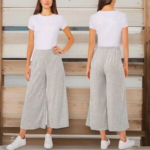 Women's Wide Leg Casual Capri Pants